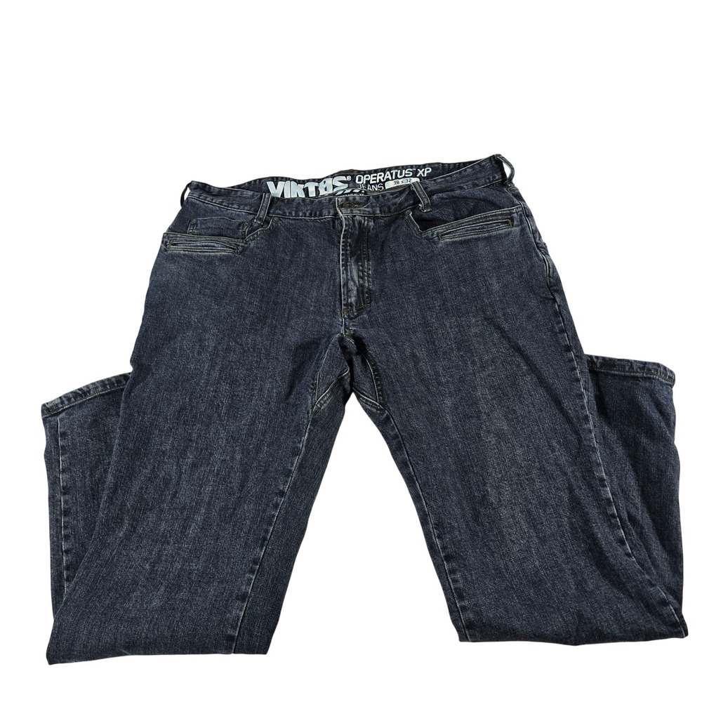 Viktos Operatus XP Tactical Jeans Mens 38x32 Dark Wash Denim Utility Pants 14937